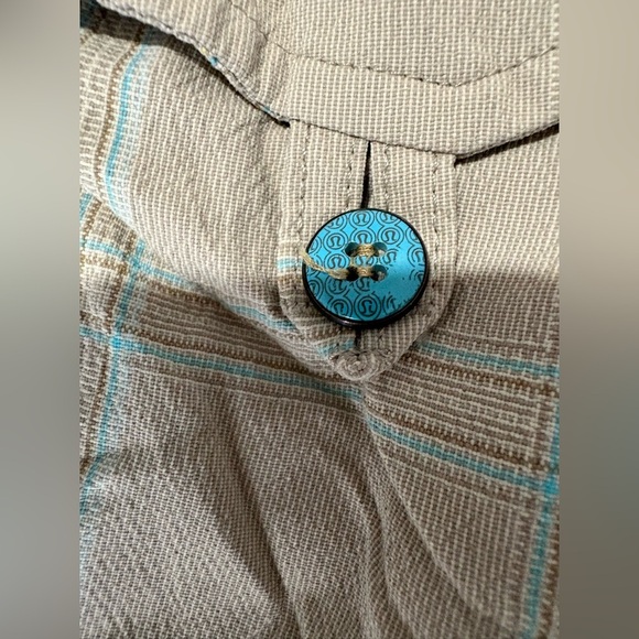 Lululemon men’s long shorts grey plaid size 36 lightweight vintage - Picture 3 of 9